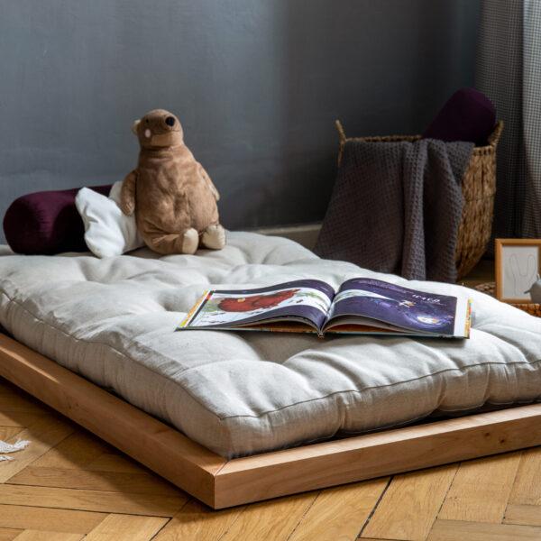 Futon BAWEŁNA + LATEKS dla dzieci - sprężysty